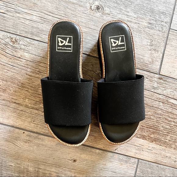 NBW DIRTY LAUNDRY Black Platform Heels size 6 - Picture 7 of 8